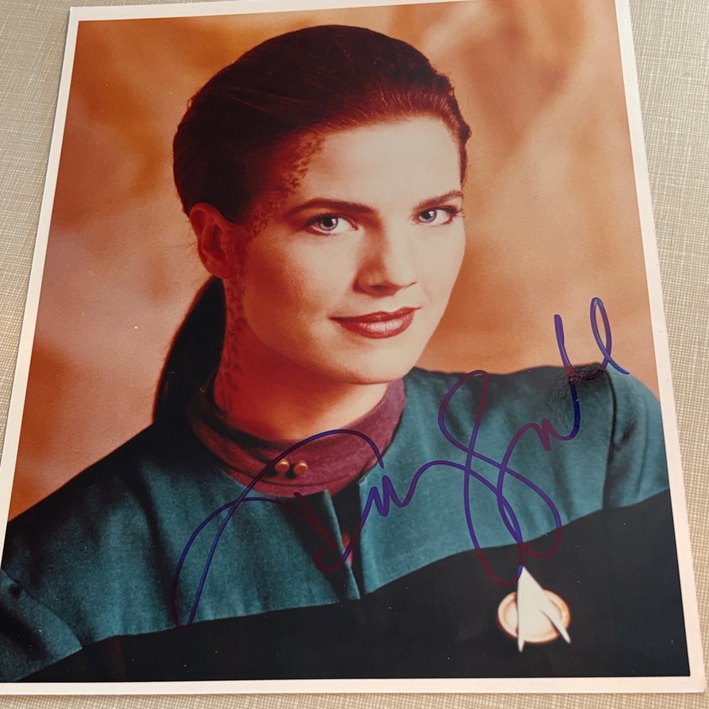 Star Trek Autographed of Terry Farrell from deep space nine